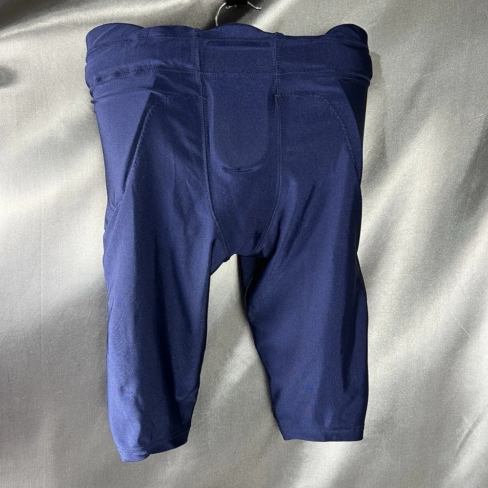 Adidas Integrated 7 Pad Football Padded Pants Adult Size S Navy Blue Cropped